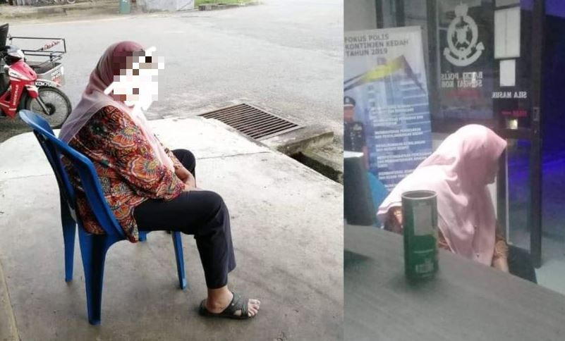 Anak turunkan ibu di kedai bersama beg baju, alasannya nak 