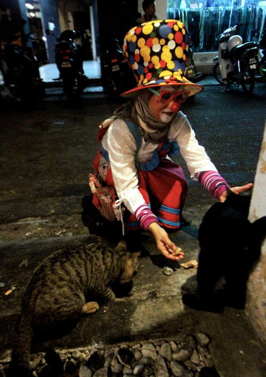 Mama Pinky badut pencinta kucing jalanan - I-suke  mStar