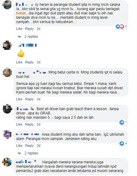 Bermacam Cara Perangai Pemandu Grab Dedah Banyak Kali Kena Game Dengan Pelajar 100 Jobs Seterusnya Kena Dapat Rating 5 Bintang Viral Mstar