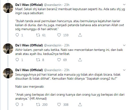 Anak Berhak Merajuk Tapi Ke Mana Akhirnya Putus Silaturahim Tanyalah Hati Masing Masing Kata Da I Wan Ad Din Mstar