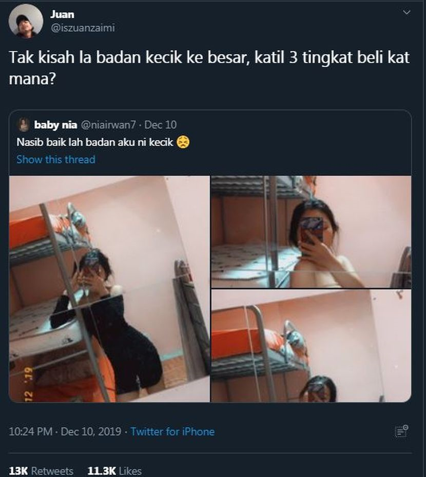 Remaja nak tunjuk baju baharu, tapi katil 3 tingkat yang dapat 