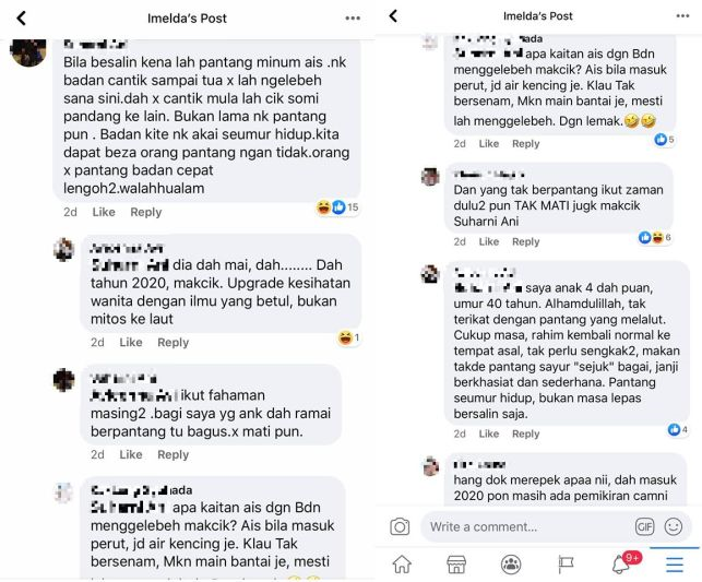 Jangan Buat Fitnah Dr Imelda Sekolahkan Makcik Bawang Bengang Komen Tak Pantang Ais Punca Badan Menggeleber Kalau Laki Hang Nak Cari Lain Dia Cari Juga Viral Mstar