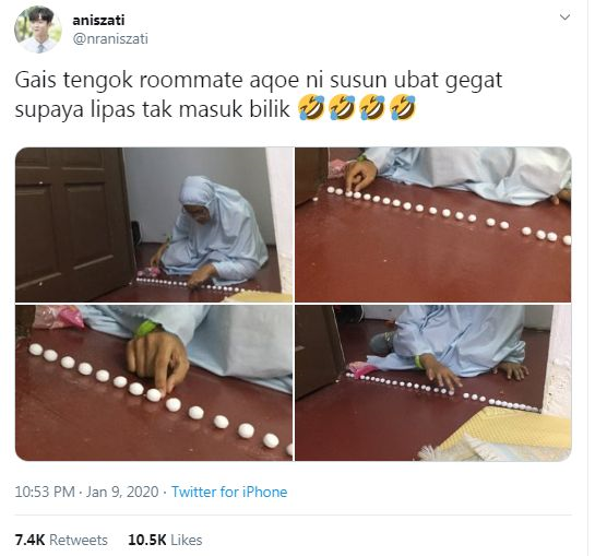 Nampak kelibat lipas, gadis ini hanya mampu fikir ubat 