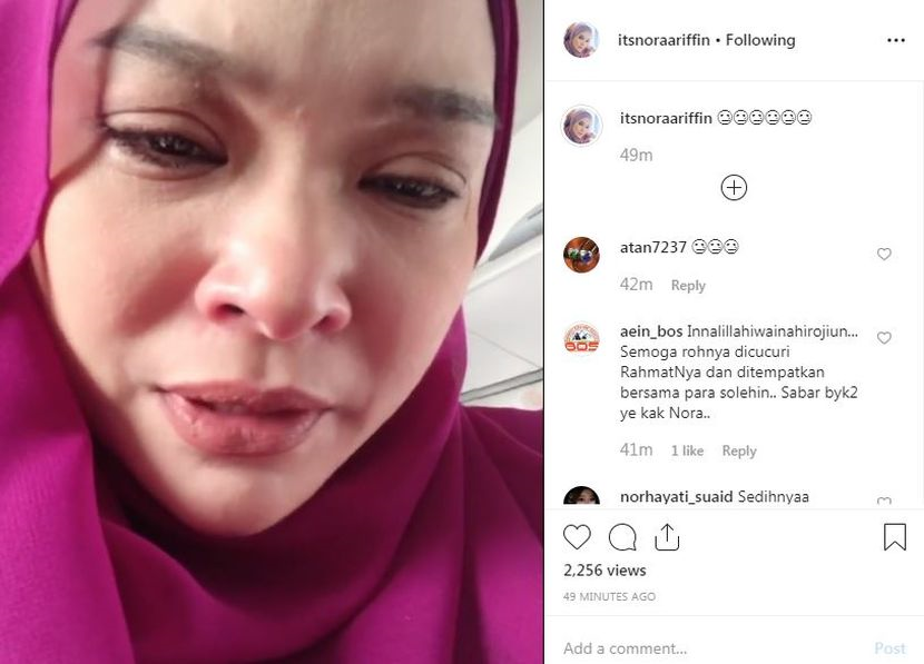 Allah Uji Saya Lagi Anak Nora Ariffin Meninggal Dunia Selepas Rebah Di Rumahnya Hiburan Mstar