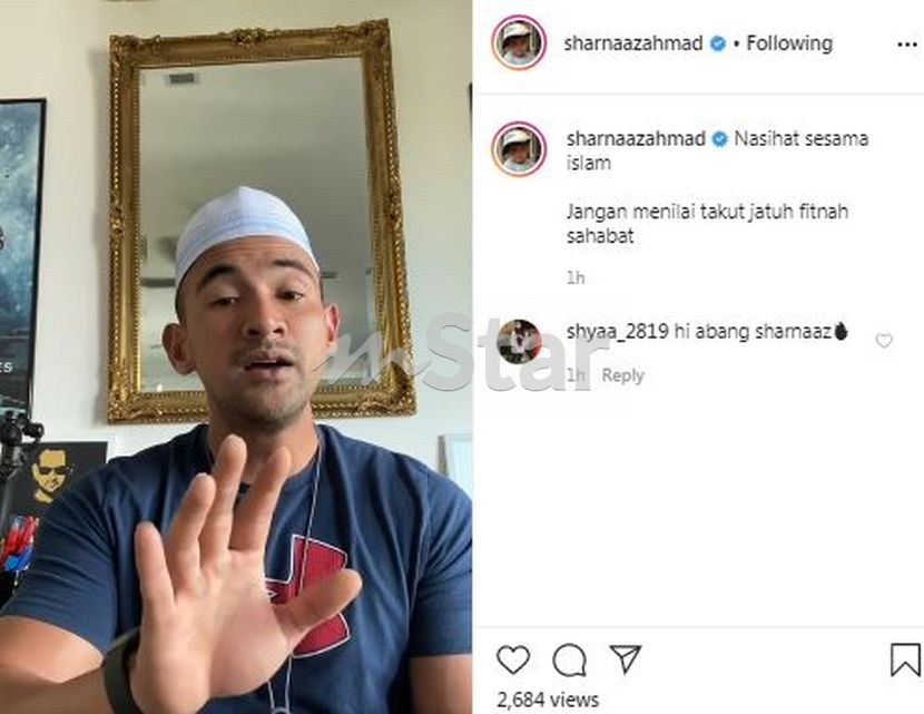 Nasihatkan Ali Puteh, Sharnaaz Ahmad dituduh berlagak 