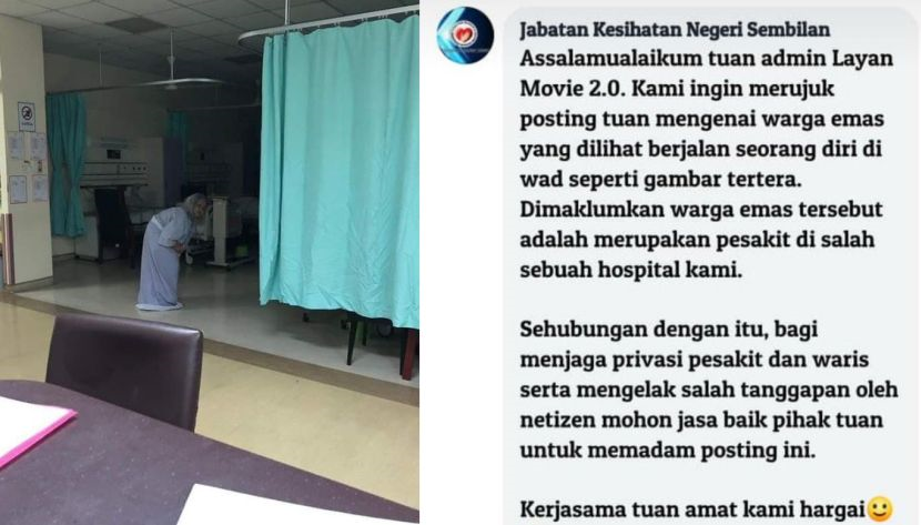 Siapa Nenek Berjalan Di Wad Pukul 2 Pagi Jabatan Kesihatan Negeri Sembilan Tampil Beri Penjelasan Mistik Mstar