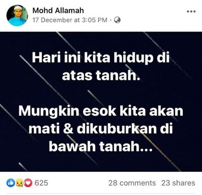 Tepat Ramalan Imam Ini Posting Terakhirnya Selepas Meninggal Dunia Betul Betul Jadi Perbincangan Betul Kata Kau Allamah Viral Mstar