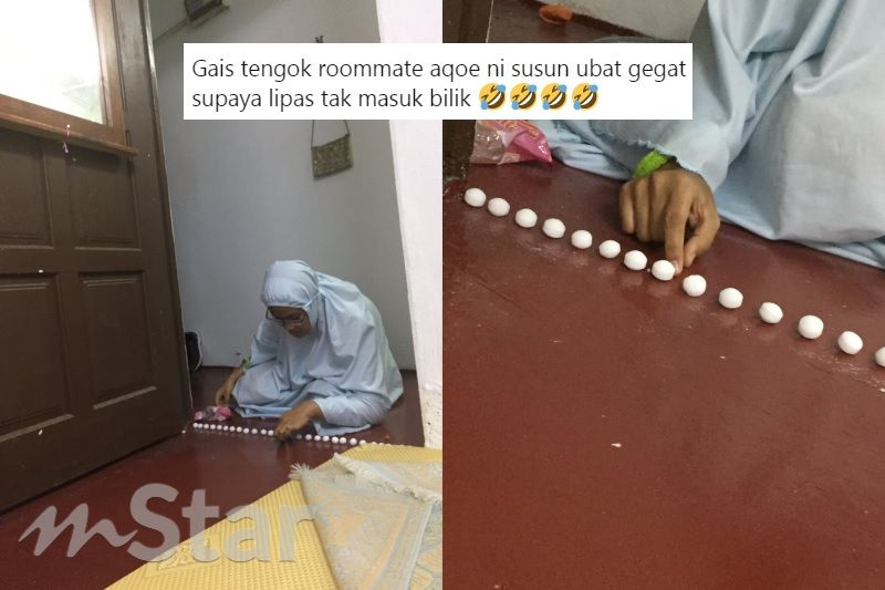 Nampak kelibat lipas, gadis ini hanya mampu fikir ubat 