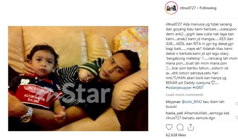 Anak Anak Kami Jadi Mangsa Keji Jijik Rita Bengang Ada Pihak Cuba Lagakan Hubungan Baik Dengan Aidil Sensasi Mstar