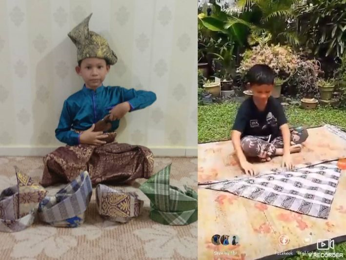 Membuat Tanjak Melayu Riau Dari Kertas Kalender Bekas Youtube