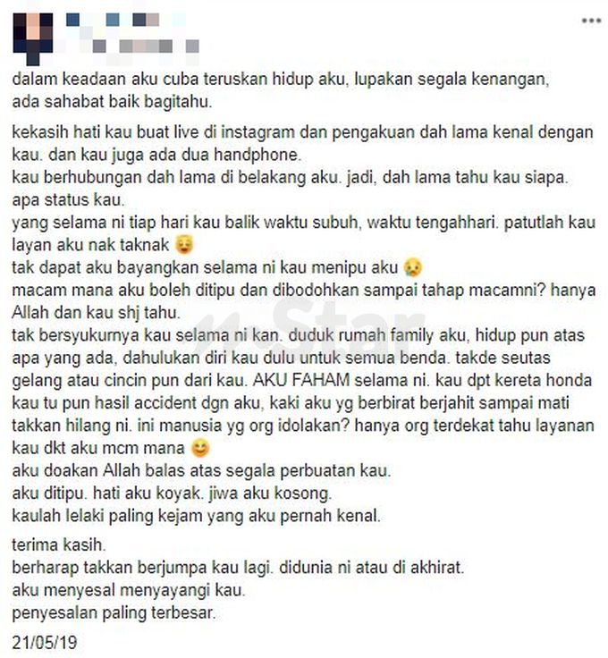 Hati isteri luahan seorang Blog Luahan