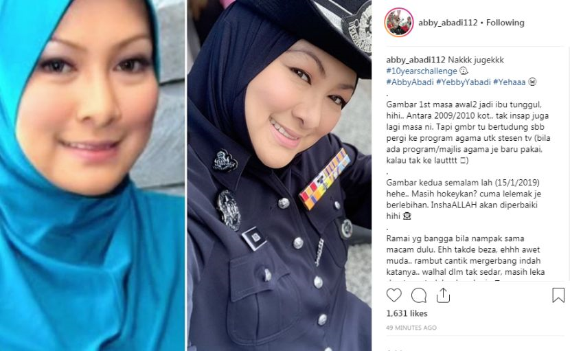 10yearschallenge Abby Abadi Kongsi Kisah Bagaimana Dia Ambil Mudah Dosa Pahala Hiburan Mstar