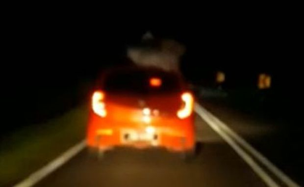 Video Tular Kelibat Lembaga Putih Atas Kereta Hati Hati Memandu Semasa Mstar