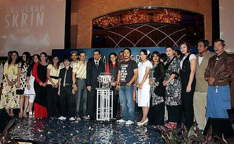 Antara calon-calon yang bertanding dalam Anugerah Skrin 2008.