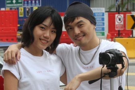 Alvin Tan (kanan) dan kekasihnya Vivian Lee. 