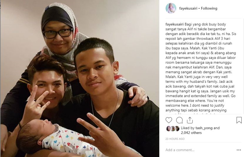 Jangan Usik Keluarga Besar Saya Pergi Membawang Tempat Lain Faye Kusairi Hiburan Mstar