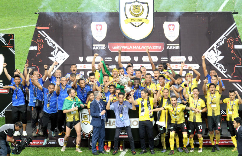 Perak Tamat Kemarau 18 Tahun Trofi Piala Malaysia Sukan Mstar