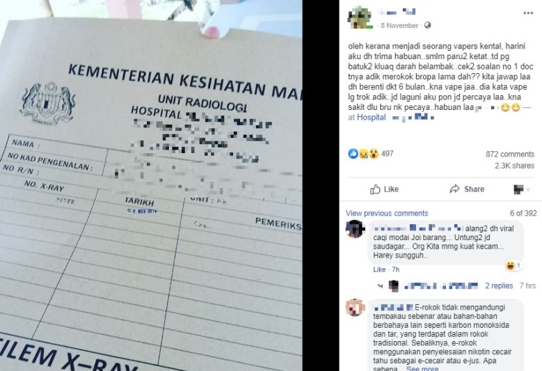 Lelaki serik, cuak... Dada terasa ketat, batuk berdarah ...