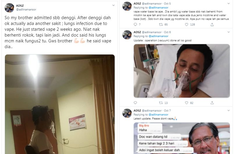 Baru 2 Minggu Hisap Vape Doktor Kesan Lelaki Ditahan Sebab Denggi Ada Satu Lagi Penyakit Saya Perlu Dibedah Paru Paru Divakum Viral Mstar