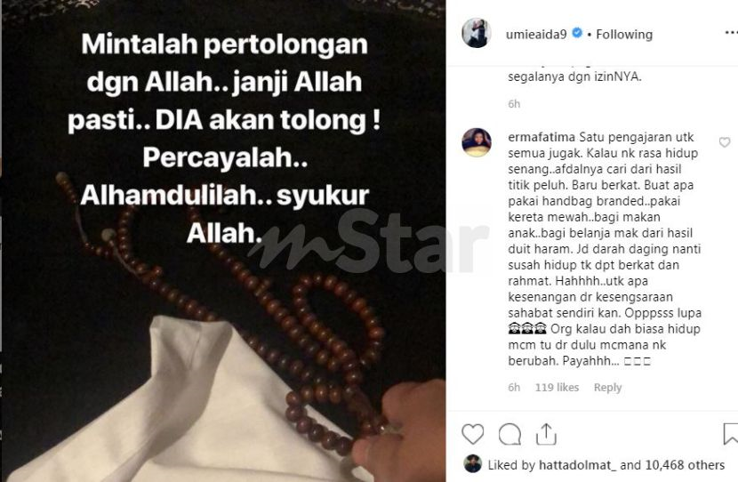 Pakai Handbag Kereta Mewah Tapi Hasil Duit Haram Erma Fatima Mencelah Kisah Umie Aida Dikhianati Sahabat Hiburan Mstar