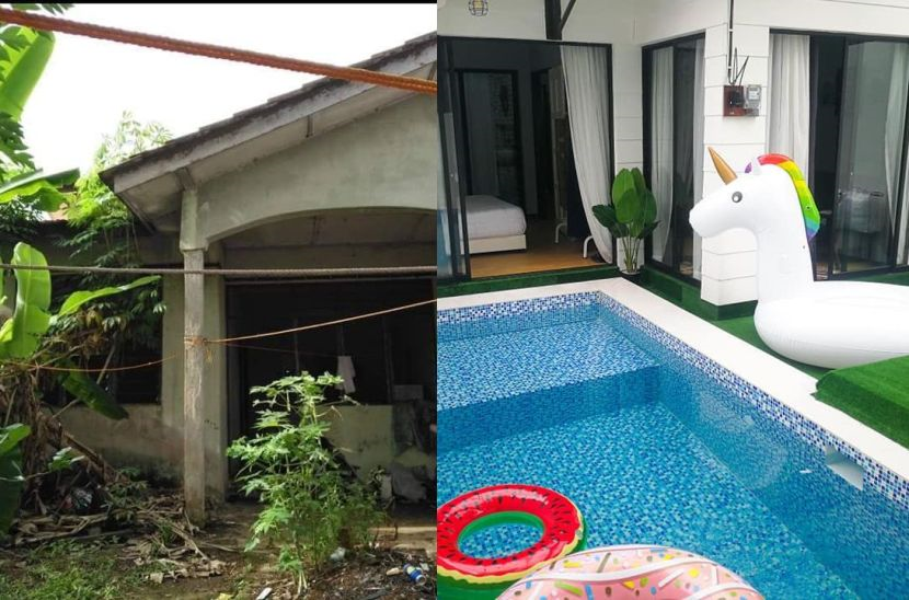 Transformasi Menarik Rumah Teres Usang Ini Bertukar Vila Mewah Lengkap Dua Kolam Renang I Suke Mstar