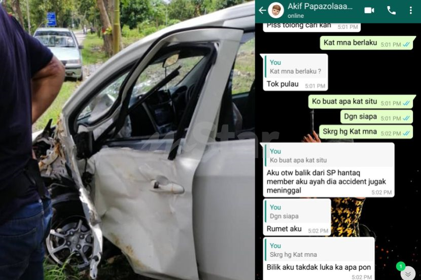 Hantar Rakan Baru Kematian Bapa Akibat Kemalangan Pelajar Rempuh Pokok Dalam Perjalanan Pulang Besar Ujian Untuknya Kereta Sewa Remuk Teruk Viral Mstar