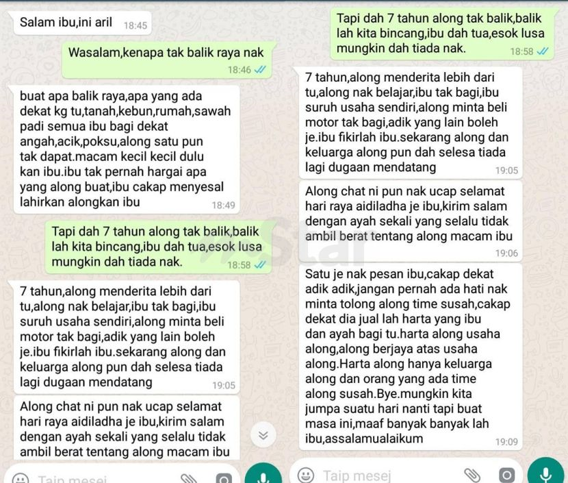 Anak Mangsa Pilih Kasih Kini Hidup Senang Enggan Balik Raya Jumpa Ibu Jangan Pernah Ada Hati Nak Minta Tolong Along Time Susah Viral Mstar