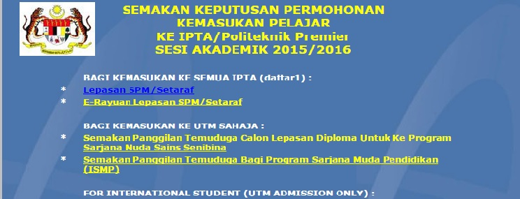 Status Permohonan Kemasukan Ke Ipta Boleh Disemak Mulai Selasa Semasa Mstar