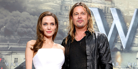 Angelina Jolie dan Brad Pitt 