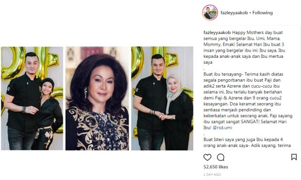 Fazley Isteri Berdoa Hati Rosmah Terbuka Terima Mereka Hiburan Mstar