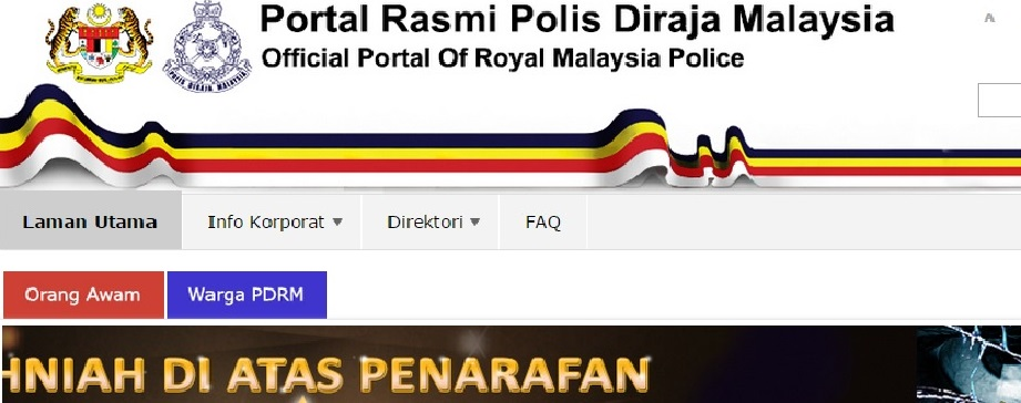 Laman Web Rasmi PDRM Ditutup Sementara Selepas Cubaan Godam 