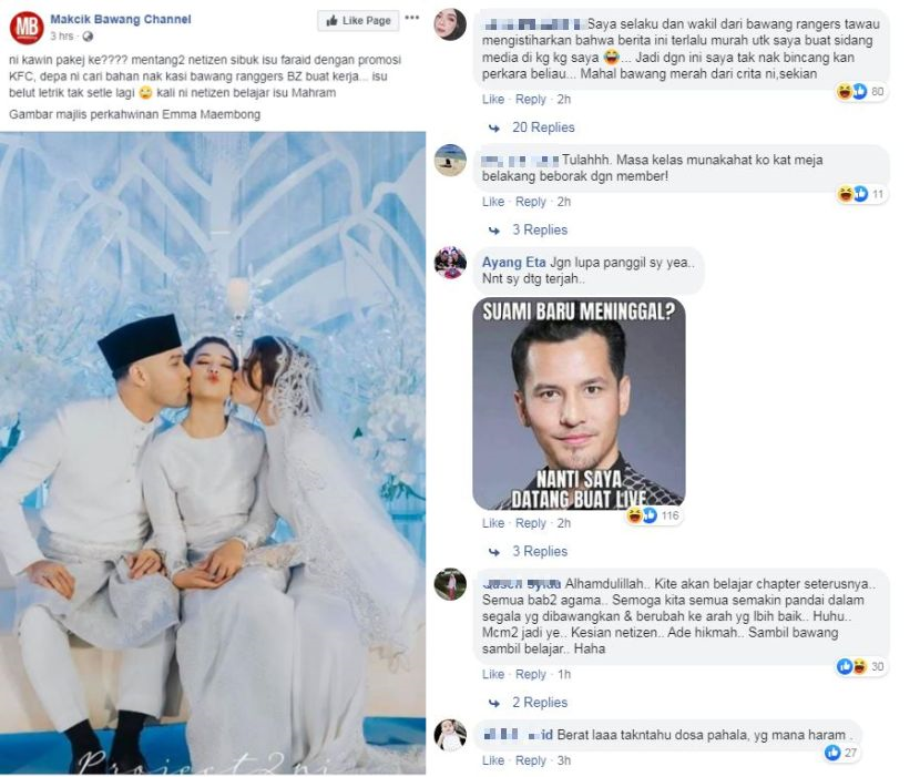 Kecoh Suami Emma Cium Chacha Maembong Tak Tahu Hukum Halal Haram Bab Faraid Pun Tak Selesai Lagi Dah Keluar Batas Aurat Pula Sensasi Mstar