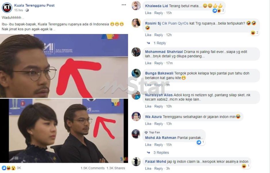 Nak Jimat Kos Pun Agak Agaklah Netizen Kantoikan Drama Bukan Cinta Aku Babak Di Indonesia Tapi Berlakon Di Terengganu Hiburan Mstar