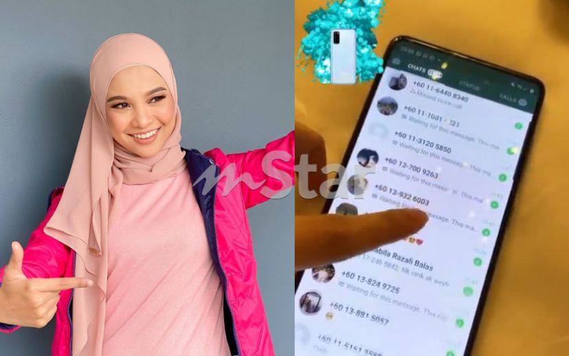 Gara Gara Dedah Nombor Telefon Nabila Razali Terima Lebih 40 000 Mesej Telefon Sampai Hang Bateri Pun Habis Hiburan Mstar