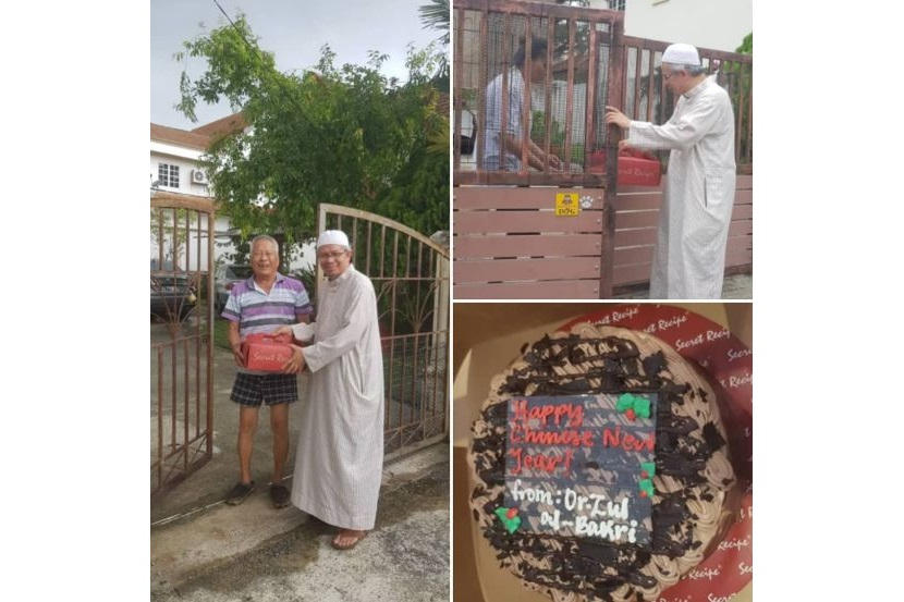 Jiran sambut Gong Xi Fa Chai, Mufti WP hadiah kek pengerat 