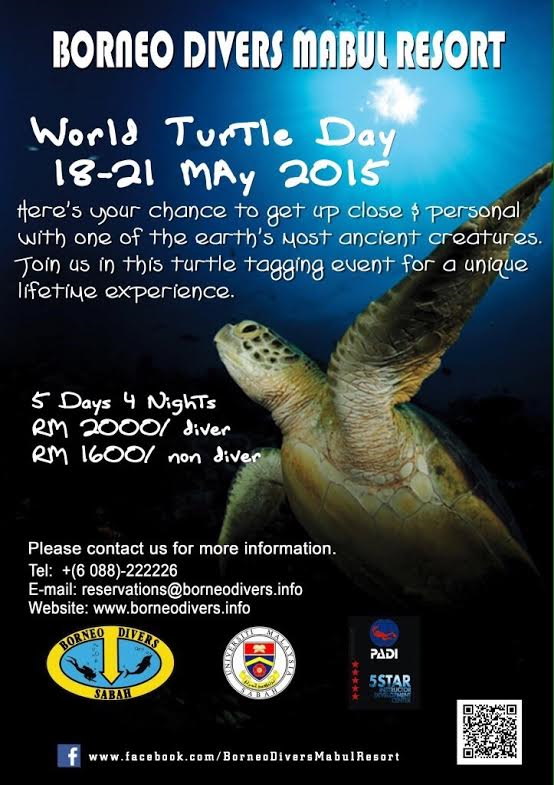 Sambutan world turtle day ini ditaja oleh