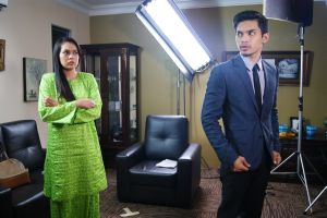 Salah satu babak dalam drama Cinta Jannah lakonan Aeril Zafrel dan Nelydia Senrose.