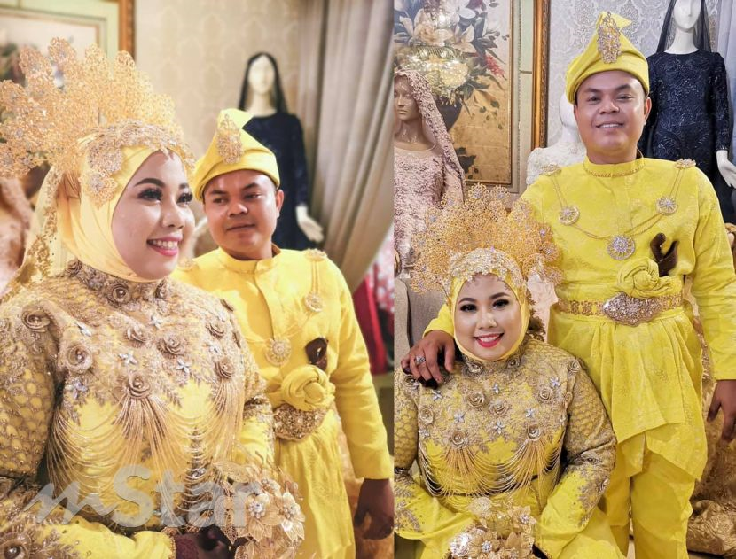 Tak sangka dapat kejutan pengantin  teruja pakai baju  ala 